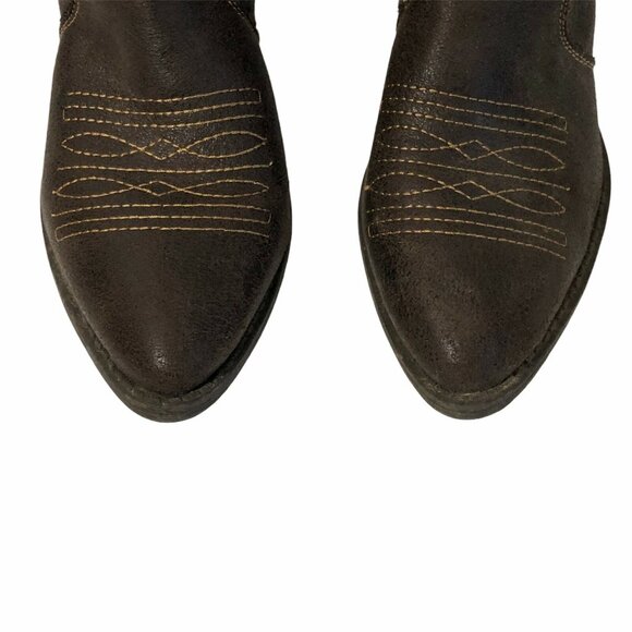 Rampage Waylen Womens Size 6 M Faux Leather Brown Western 14” Tall Boots - Picture 7 of 12